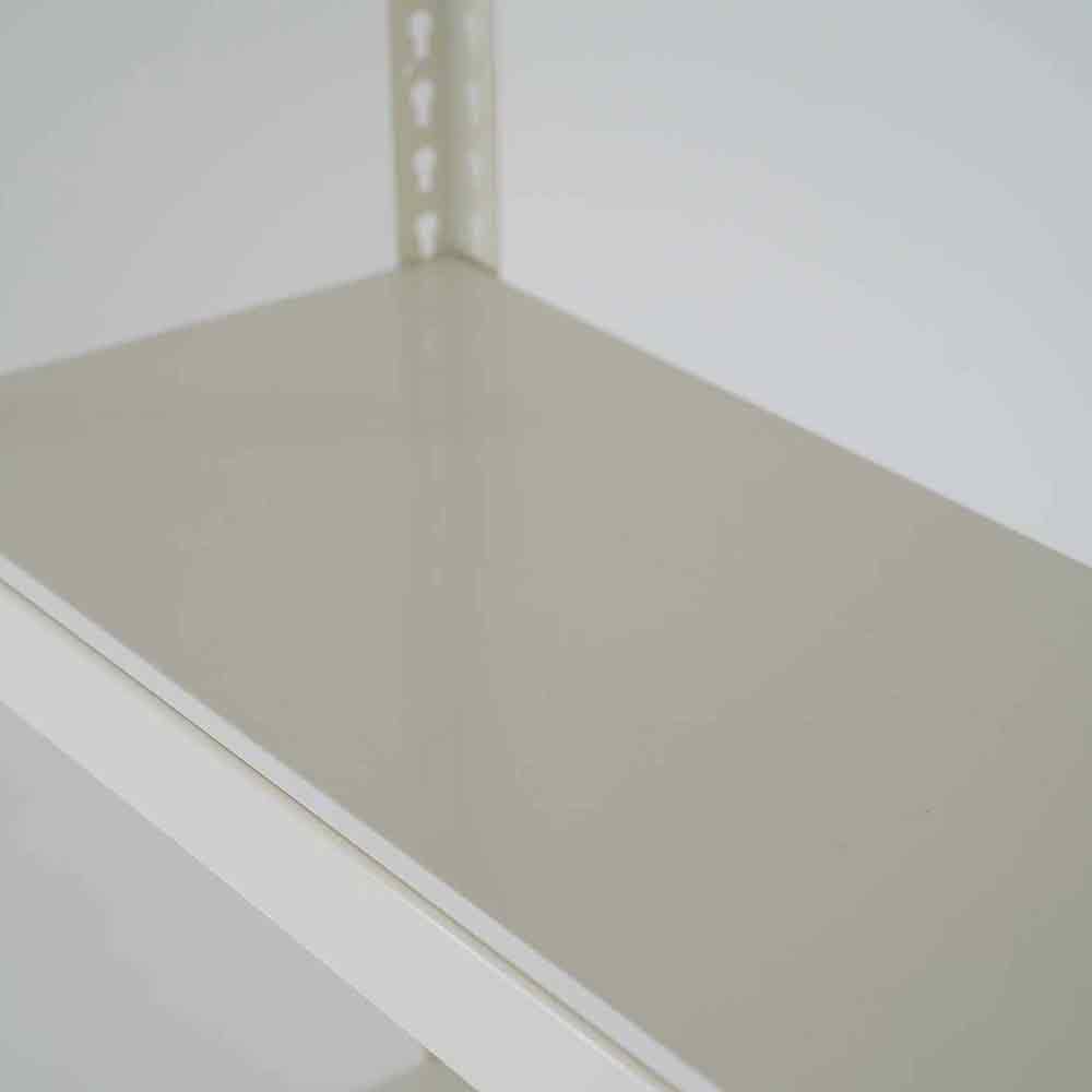 폴던스랙 올스틸 홈 카페 거실 수납 선반 인테리어 선반장 1000x300x1800mm, 5단, 아이보리 - 상세 이미지 4