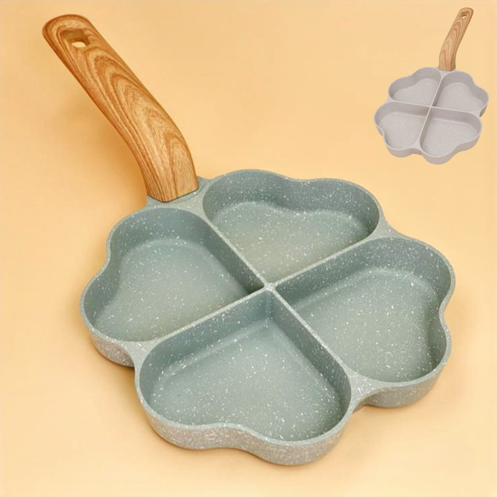 네잎클로버 4구 나눔 계란후라이팬 인덕션 달걀 에그팬 팬케이크