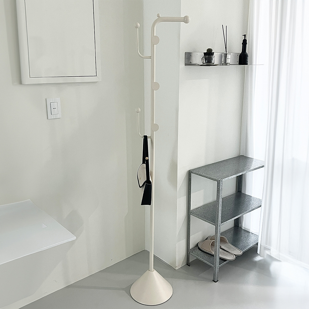 아티후크 스탠드행거 튼튼한 철제 고정식 행거 스탠드 옷걸이