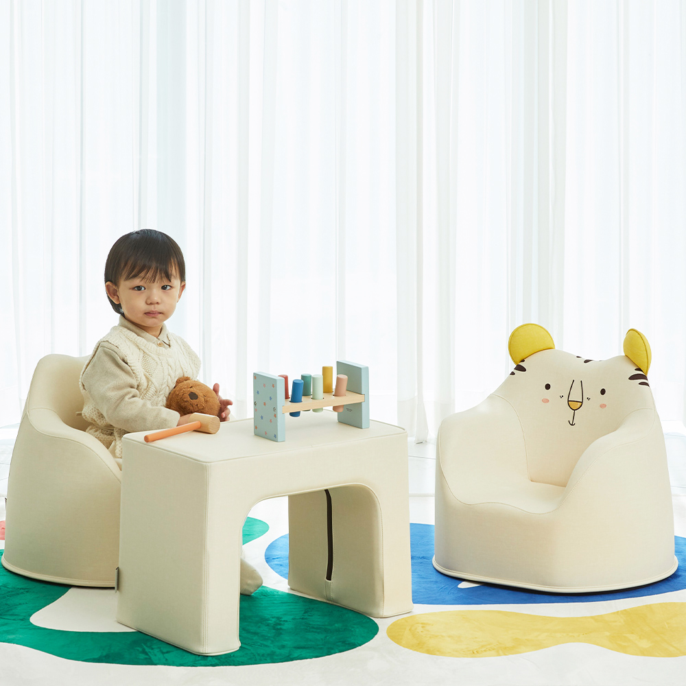 리에또 토리 유아 소파 테이블 아기 책상 세트 - 상세 이미지 3
