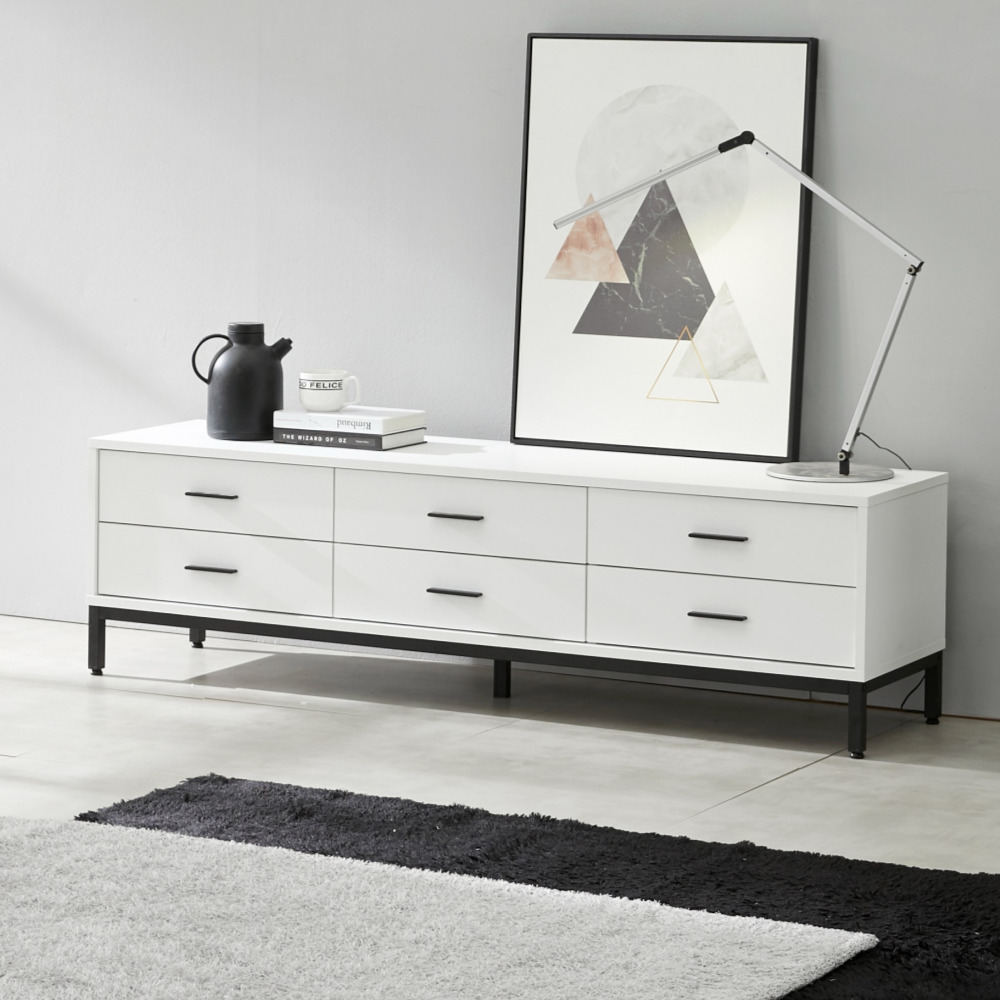 준 1600 다리형거실장 높은거실장2단 티브다이 안방티비장