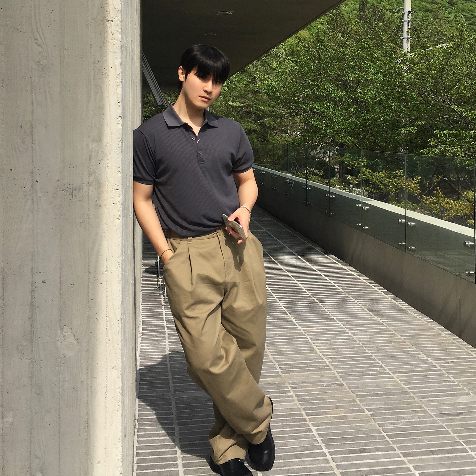1+1 pk티셔츠 머슬핏카라티 기능성카라티 - 상세 이미지 2