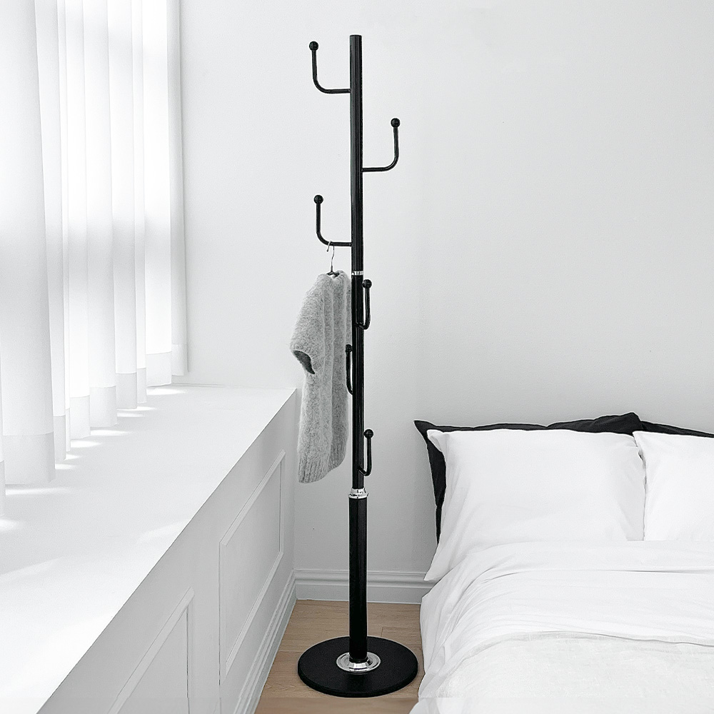 모던 철제 스탠드행거 튼튼한 고정식 행거 스탠드 옷걸이