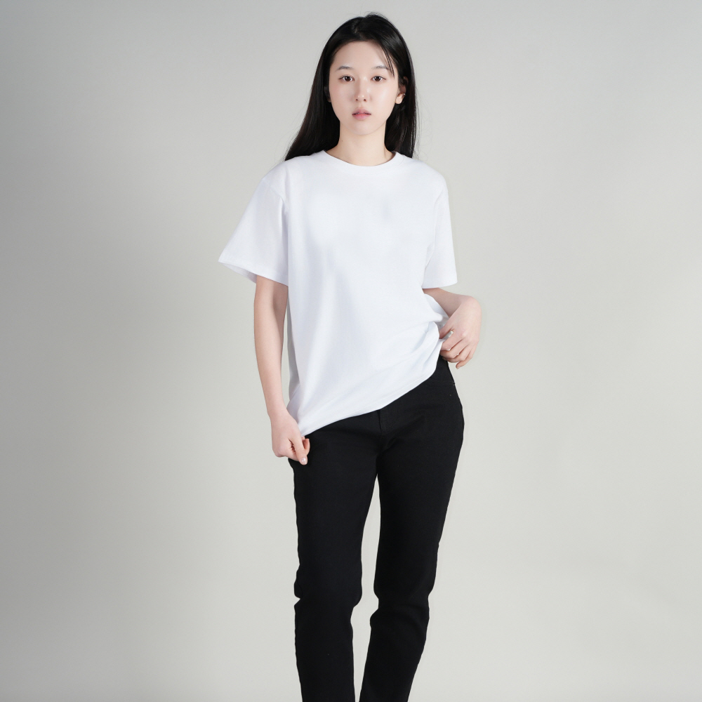 좋은티샵 남녀공용 20수 라운드 면 반팔 티셔츠 이미지 6