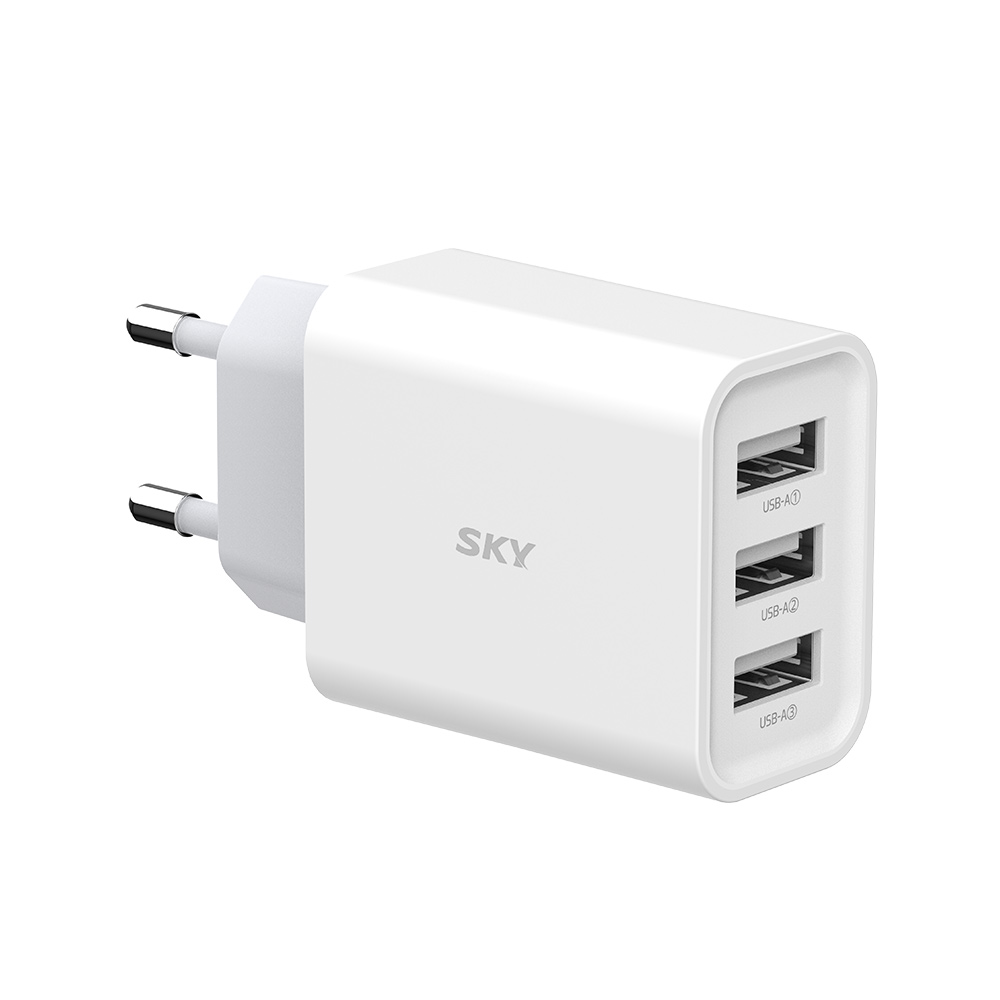 필 C3 18W 3포트 고속 멀티 충전기 화이트