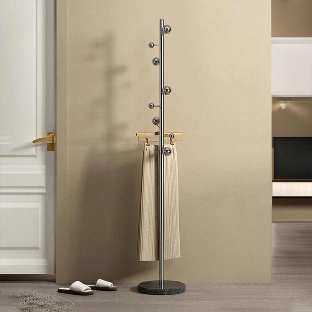 실버볼 옷안늘어나는 스탠드행거 튼튼한 고정식 행거 스탠드 옷걸이