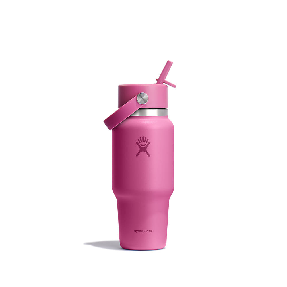하이드로 플라스크 24온즈 710ml 와이드 플렉스 스트로 트래블보틀 리프 핑크 : 하이드로플라스크 코리아