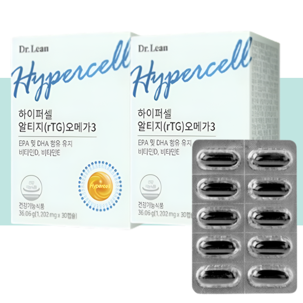 닥터린 하이퍼셀 알티지 오메가3 rTG 식물성 30캡슐X2박스