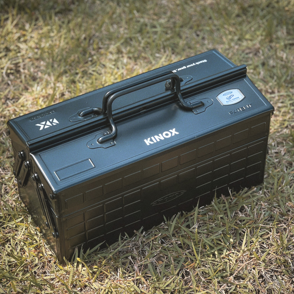 키녹스 캠핑 툴 박스 캠핑 수납 공구함 장비 단조 팩 토요스틸 콜라보
