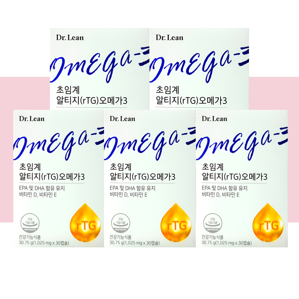 닥터린 초임계 알티지 오메가3 rTG 30캡슐X5박스 - 상세 이미지 5