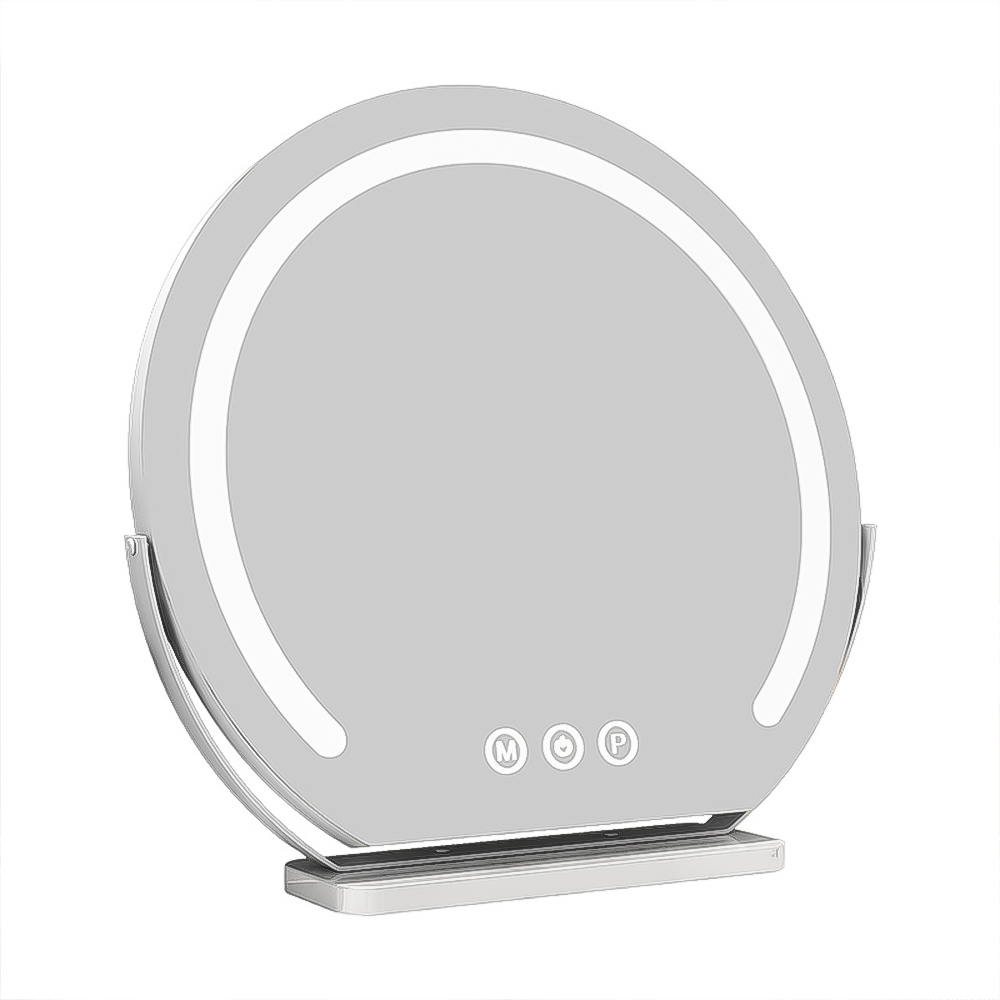 LED 라운드 화장대 거울 스탠드 원형 인테리어 거울