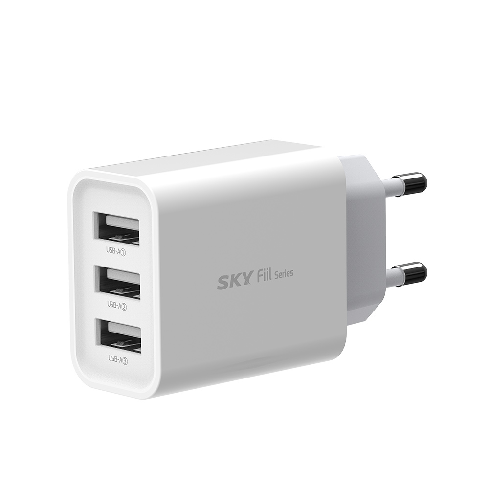 USB 멀티 충전기 3포트 충전기 18W 충전기 가성비 충전기 스카이 필 충전기