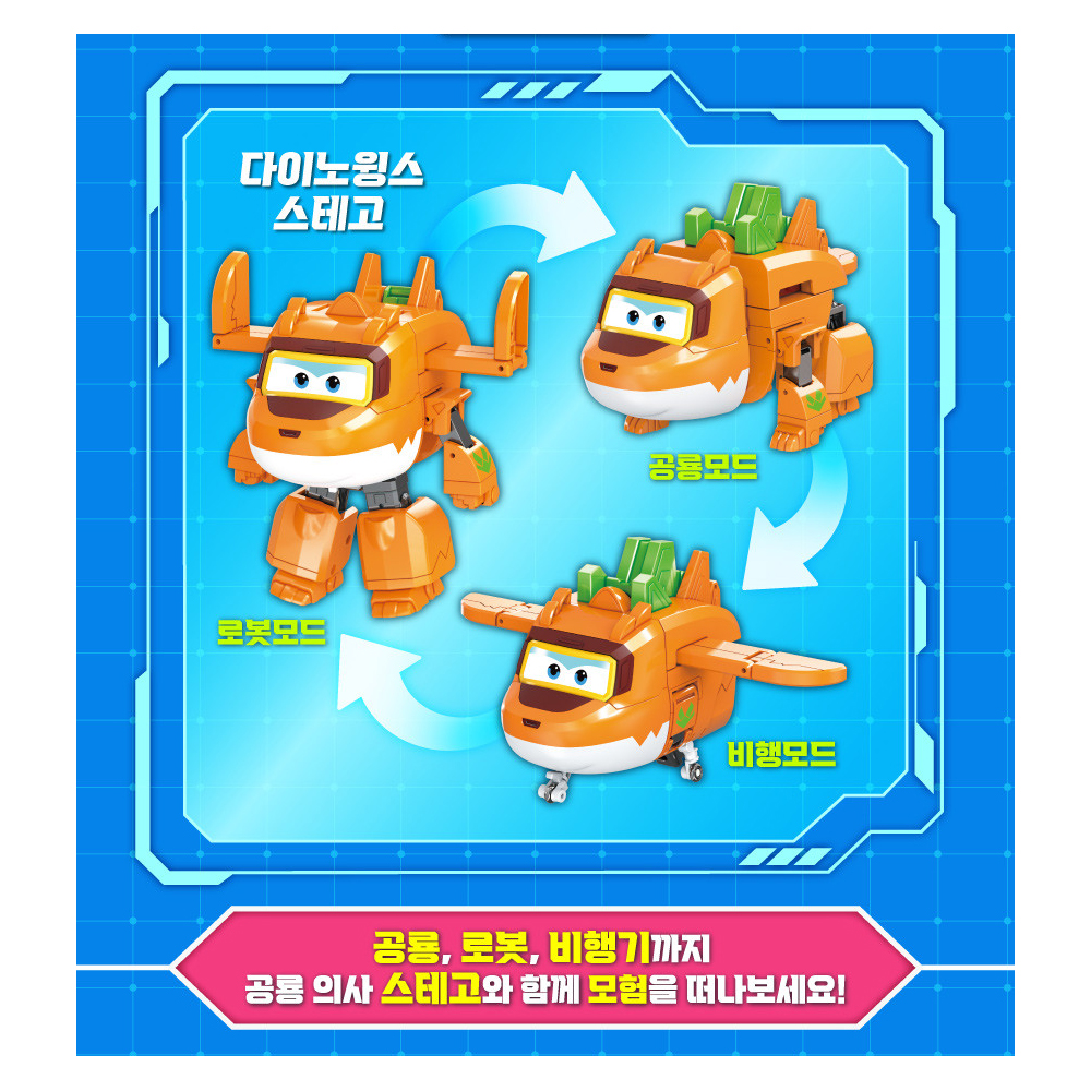 슈퍼윙스 일렉트릭 스테고 트리코 브라키 루니 3세4세 남자아이 변신로봇 어린이날 선물 이미지 6