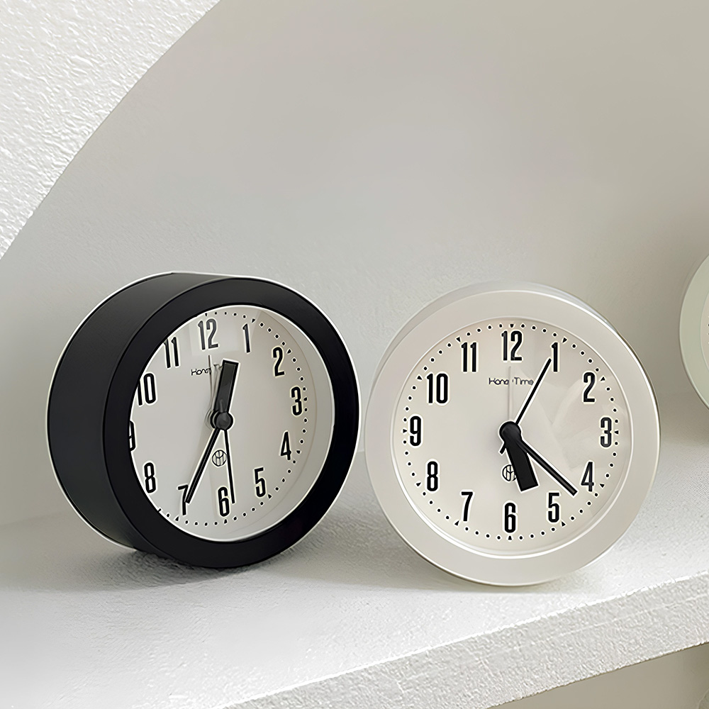 온마이무드 몽뜨 무소음 알람 탁상시계 탁상용 미니 알람시계