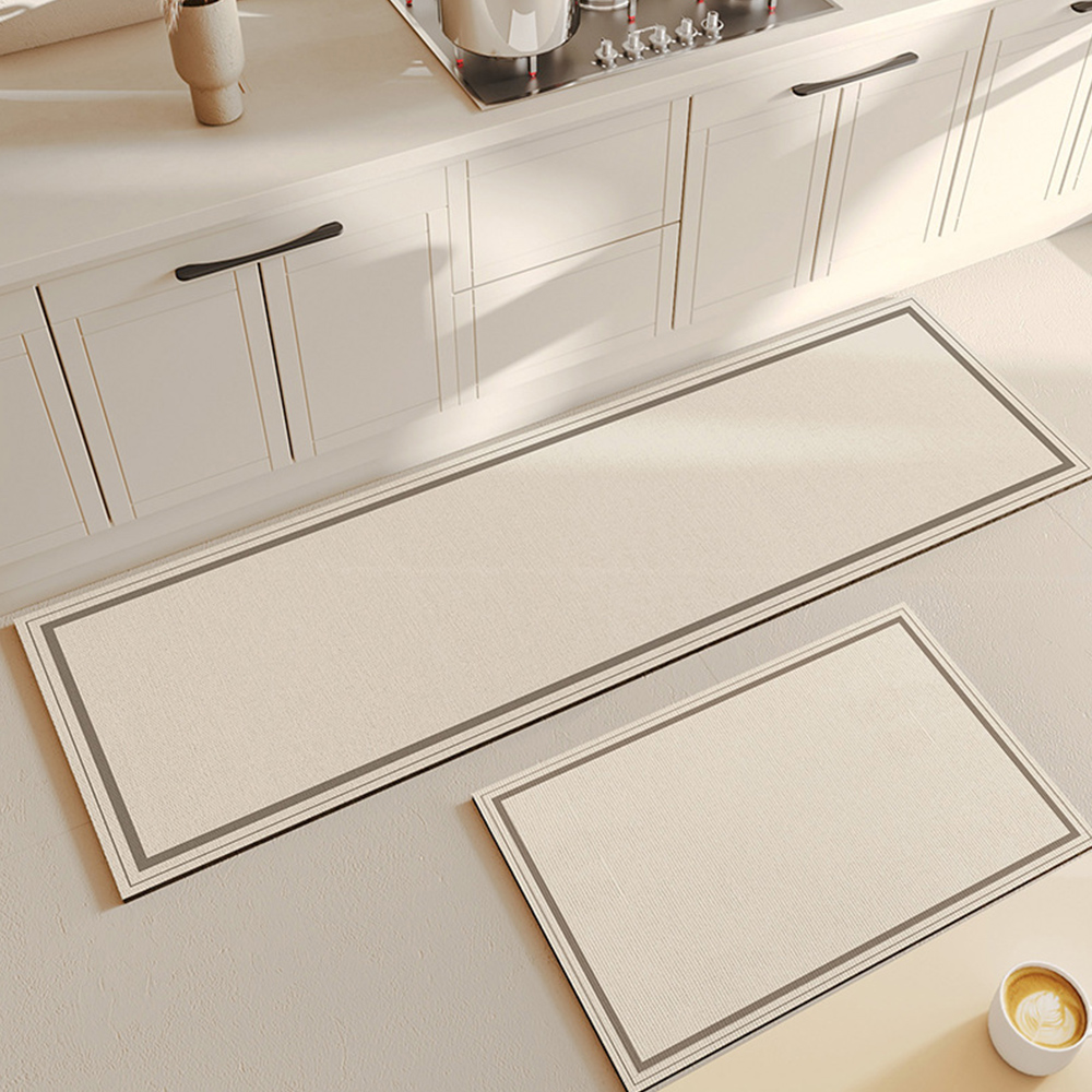 스퀘어 소프트 규조토 주방매트 빨아쓰는 부엌 푹신한 발매트 S
