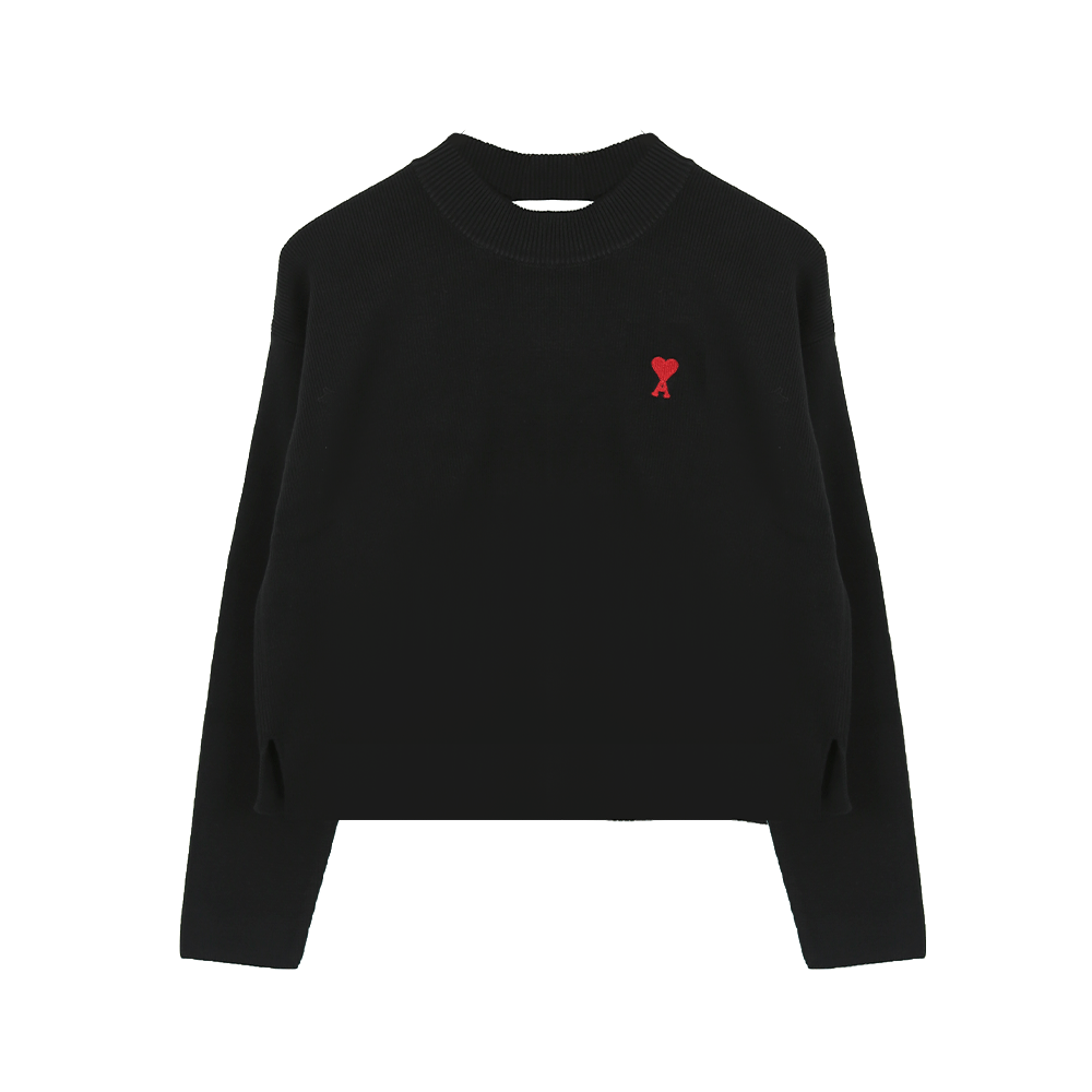 아미 하트로고 공용 울혼방 니트 스웨터 UKS046 KN0042 001 (2024 S/S) XL - 상품 이미지
