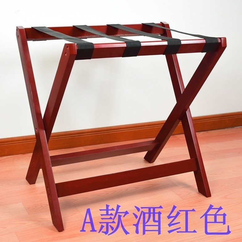 원목 러기지랙 트레이 콘솔 여행 선반 펜션 화이트 60x40x60 - 상세 이미지 2