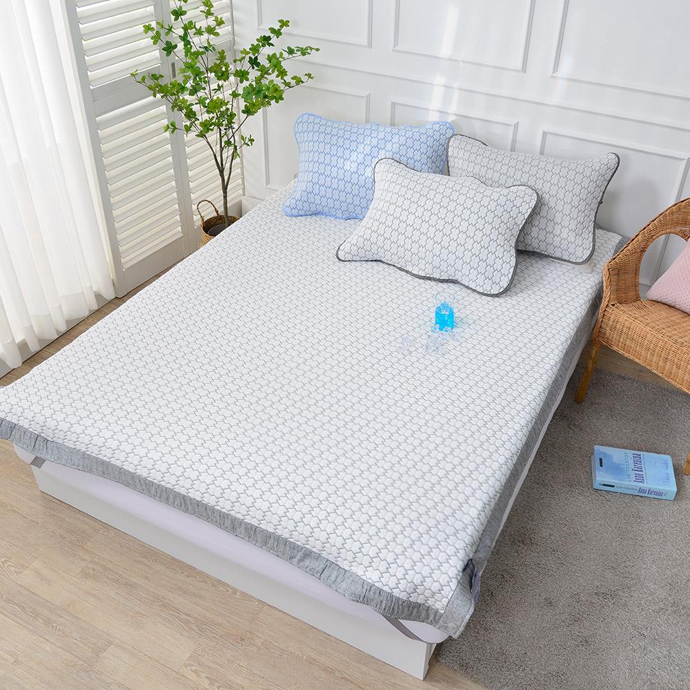 글래시얼 듀라론 냉감 카페트 겸 침대패드 SS/Q/K/KK 3color
