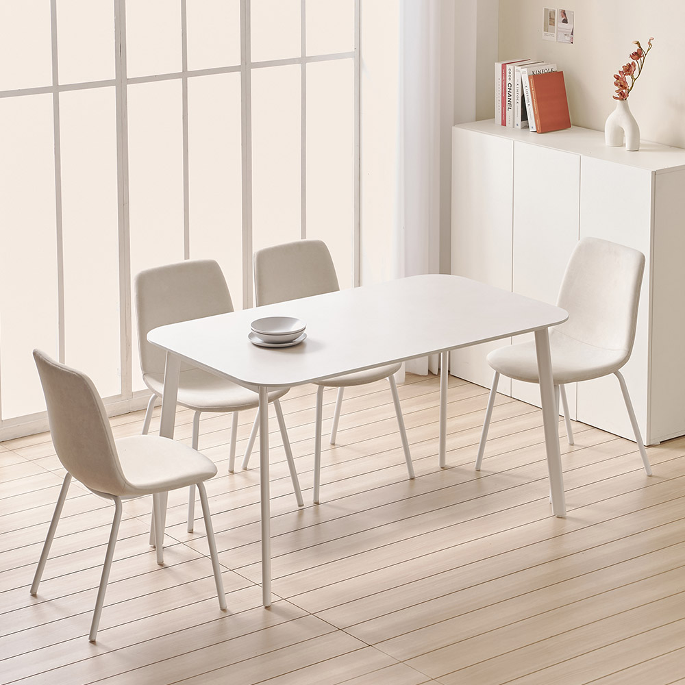 우터 4인용 포세린 세라믹 식탁세트 1400 (의자4)