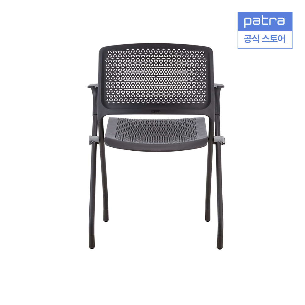 파트라 폴리 (CPY33A 타공등좌판, 블랙) 글라이드형 접이식 책상 의자 - 상세 이미지 5