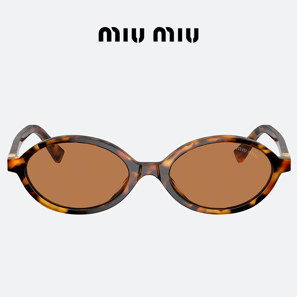 미우미우 리가드 선글라스 MIUMIU 0MU04ZSF 19P2Z1 호피 긱시크 뿔테 - 상품 이미지