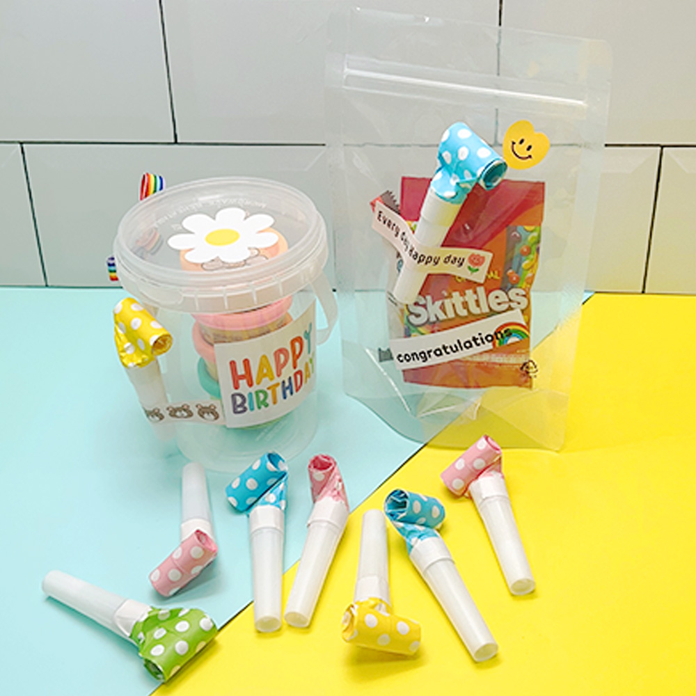 소리나는 코끼리 나팔 피리 이벤트 생일 파티 코끼리피리 구디백 용품 5p
