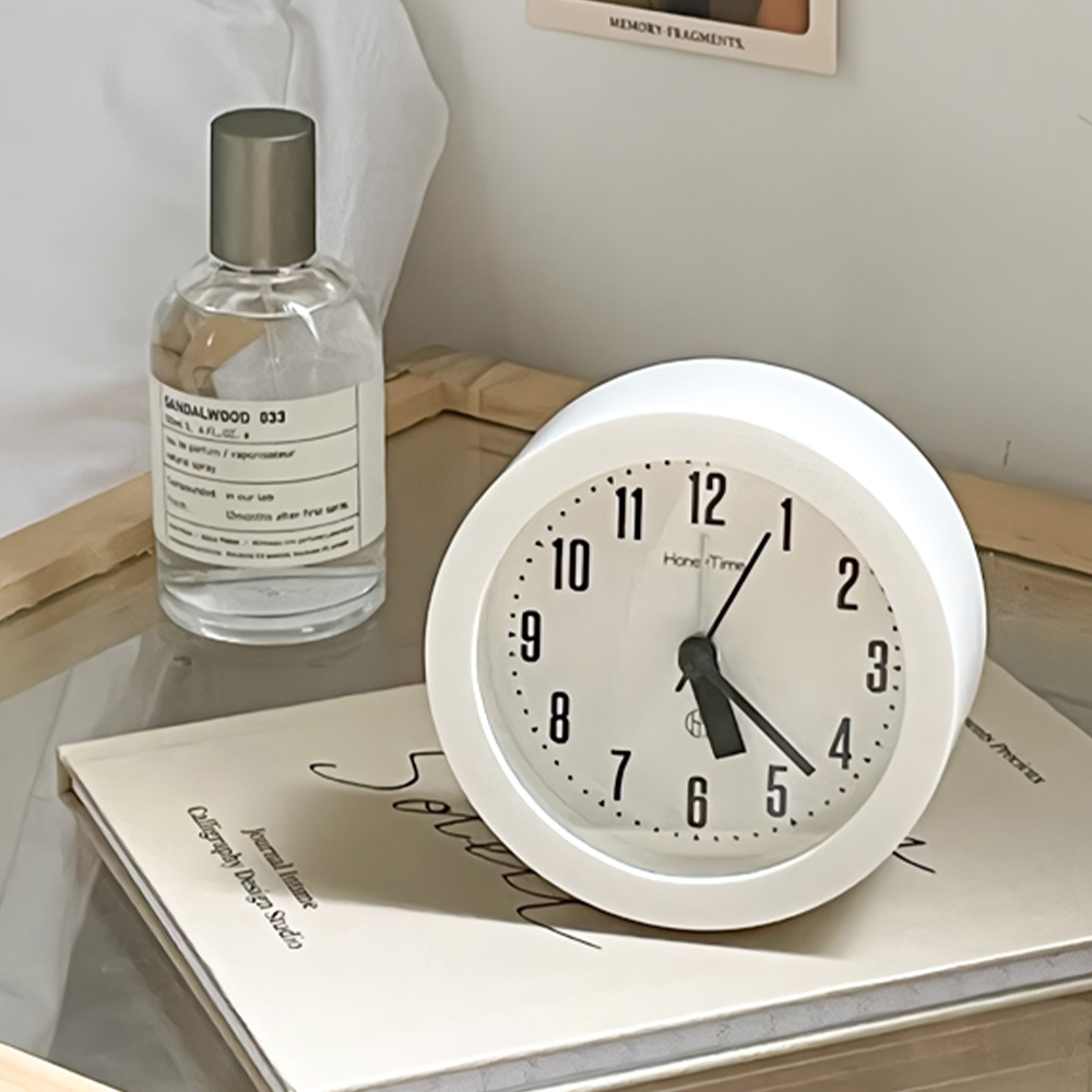 온마이무드 몽뜨 무소음 알람 탁상시계 탁상용 미니 알람시계