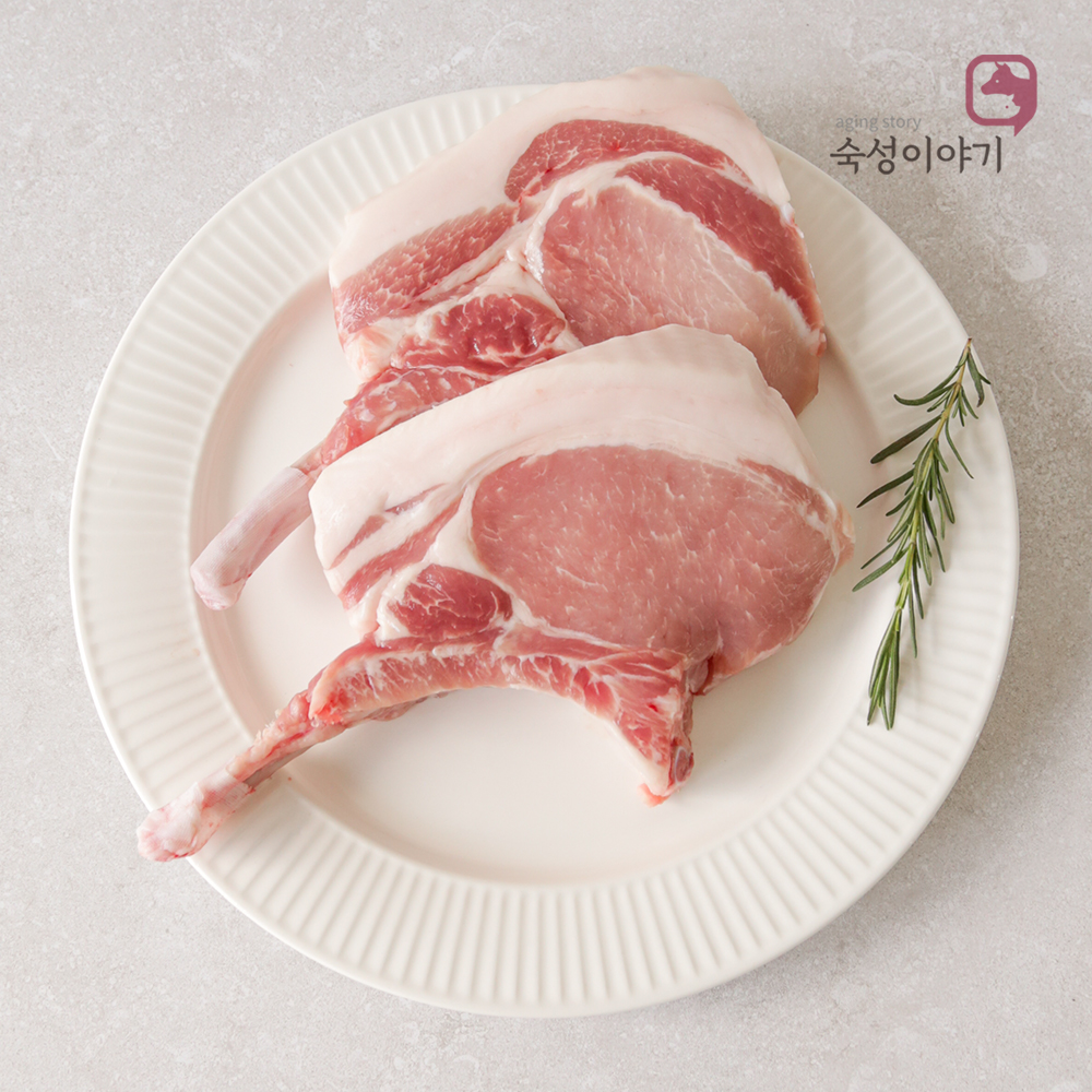 숙성이야기 국내산 돈마호크 돈토마호크 스테이크 구이용 300g~350g