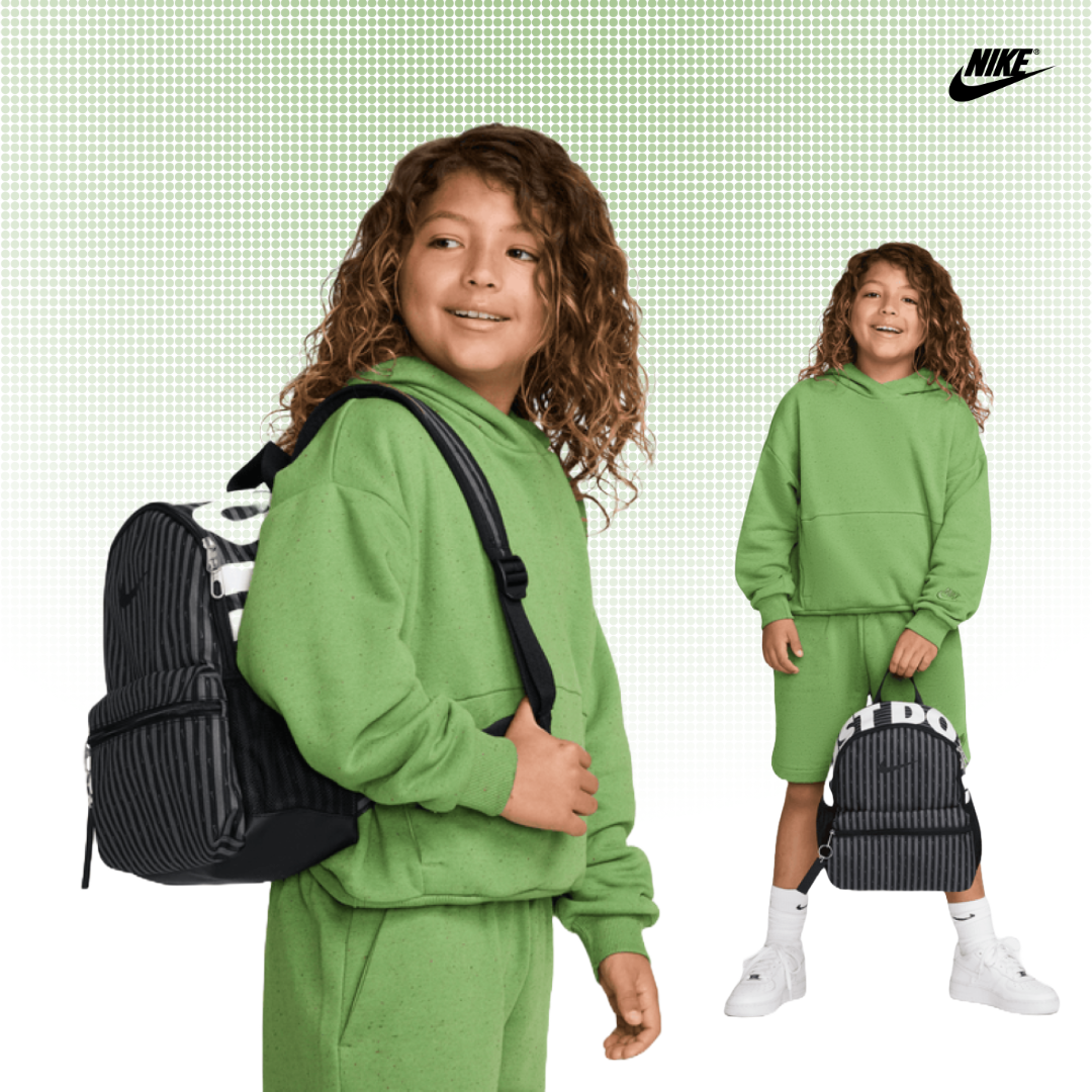 [국내매장판] 나이키 키즈 백팩 책가방 미니 초등학교 보조 신학기 학원 소풍 가방 블랙스트라이프(JDI)