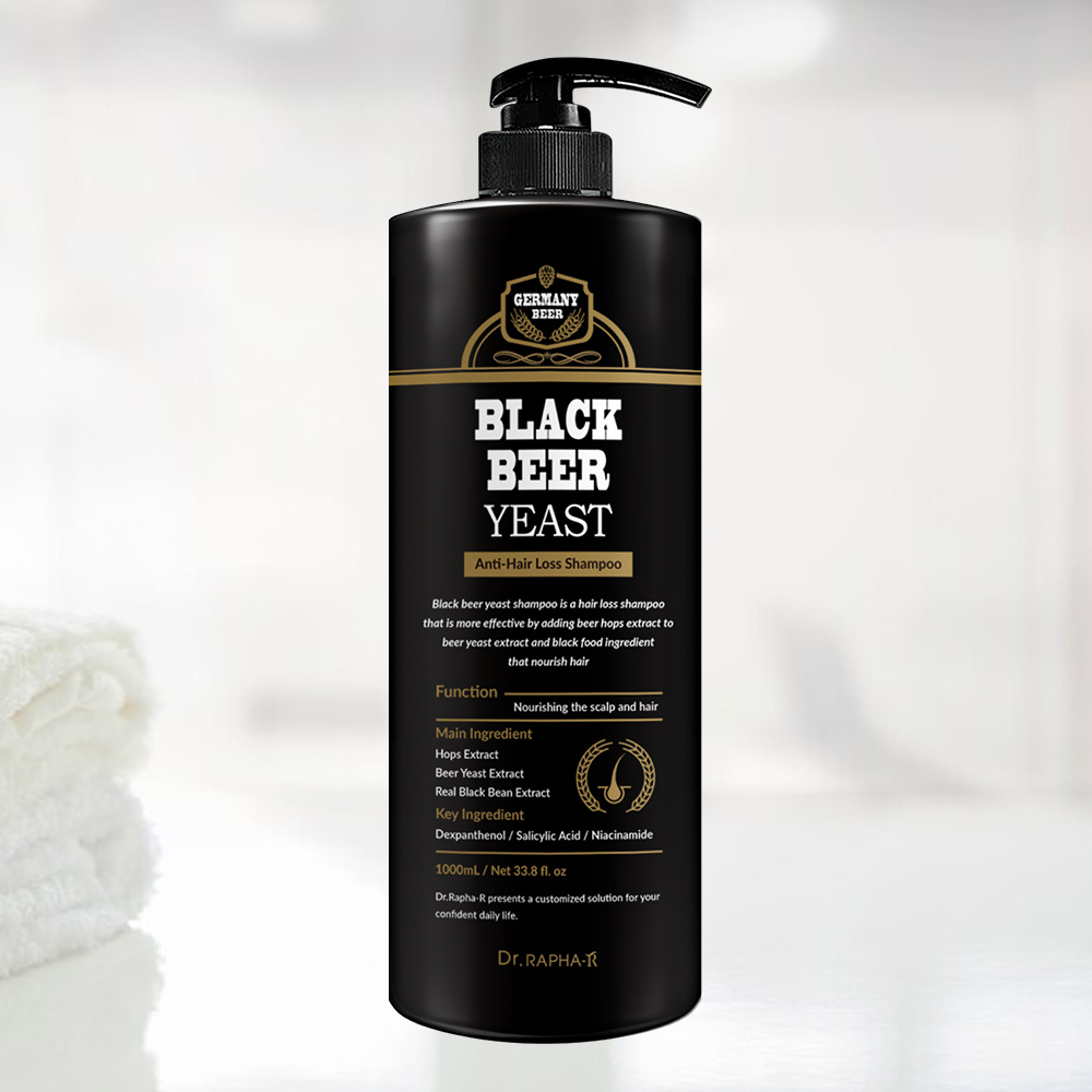 닥터라파알 더진한 블랙 맥주효모 탈모샴푸 1L