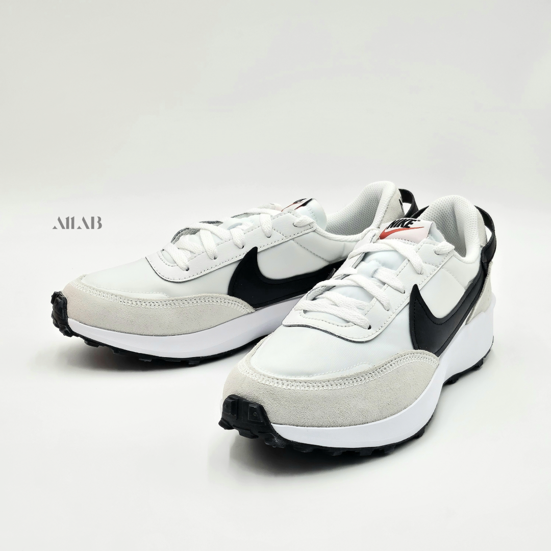 [오늘출발] 나이키 남녀공용 커플 운동화 런닝화 와플 데뷰 발편한 데일리 운동화 화이트(블랙로고), 270