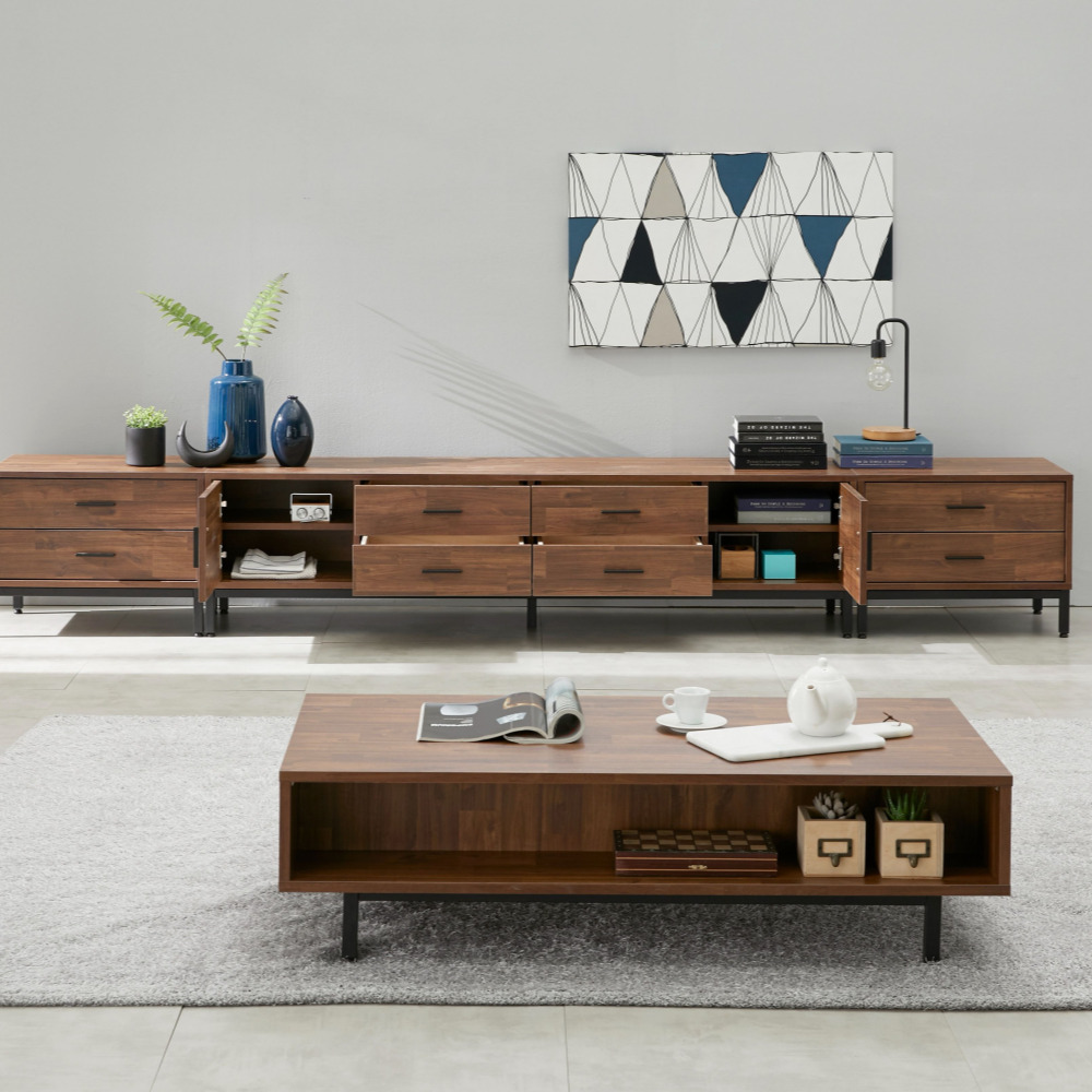 준 1600 다리형거실장 높은거실장2단 티브다이 안방티비장