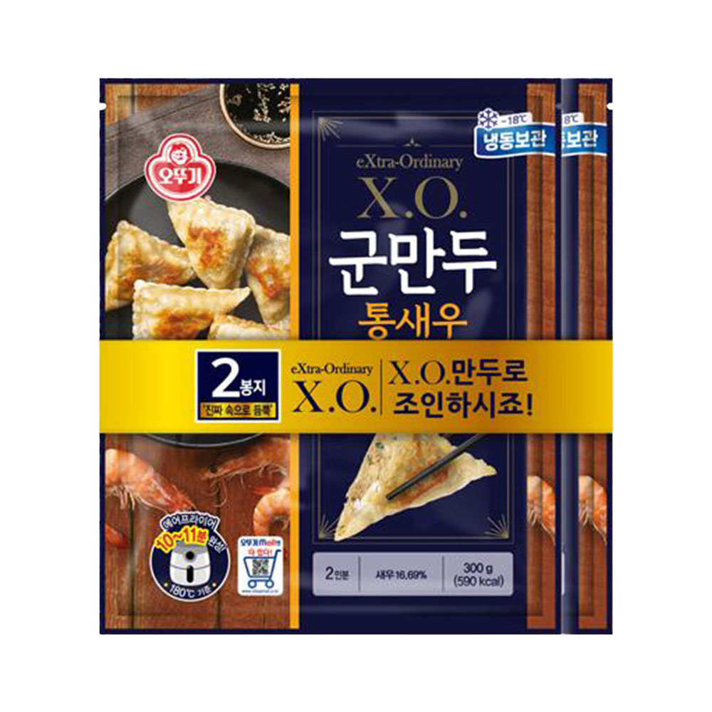 오뚜기 X.O. 통새우군만두 300g 2개 - 상품 이미지