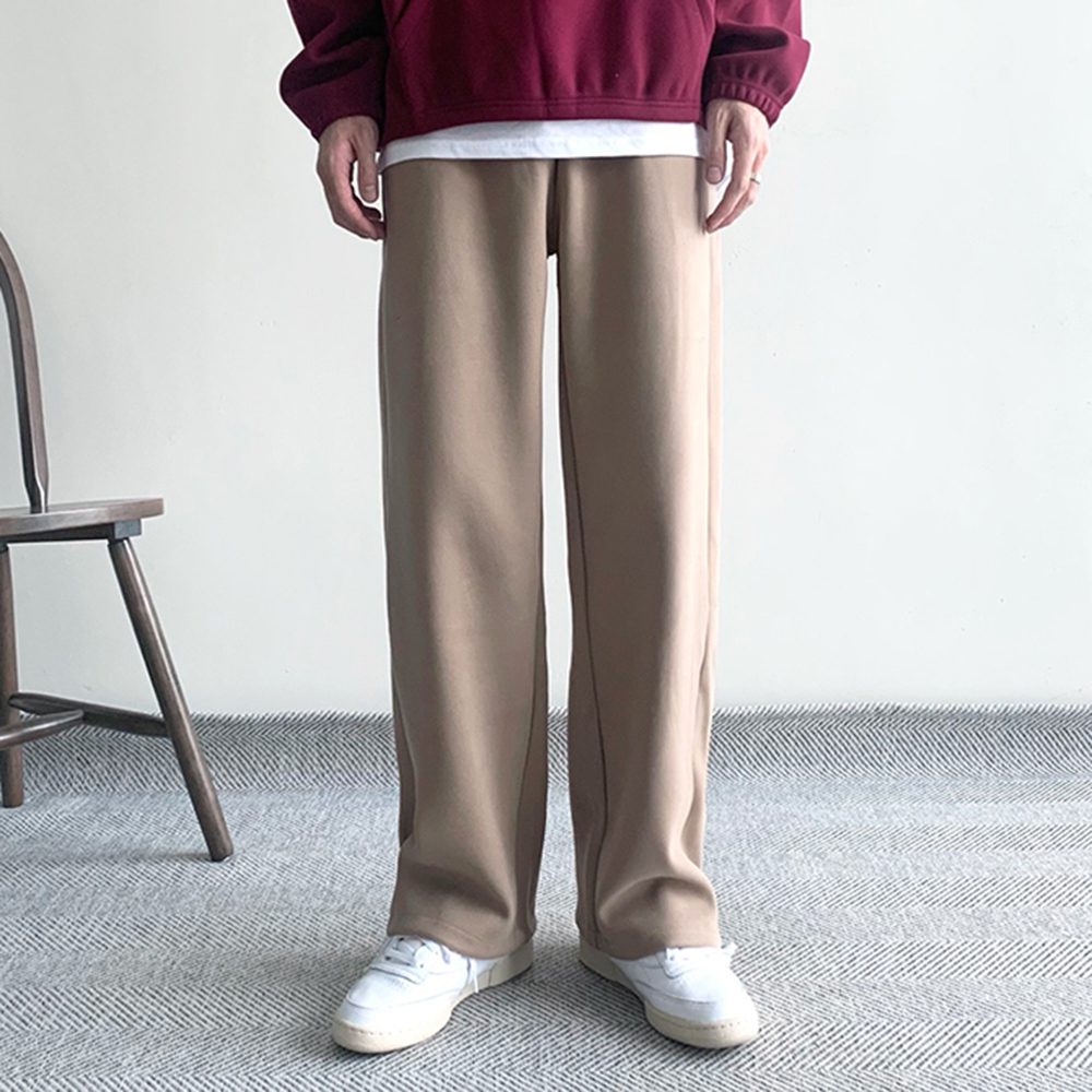 남자와이드팬츠 남자벨벳바지 통큰바지 - 메인 이미지