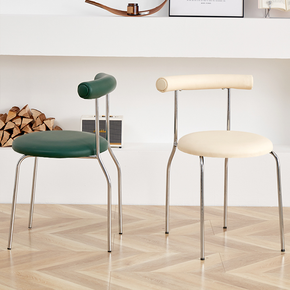 미드센추리 고급 가죽 인테리어 식탁의자