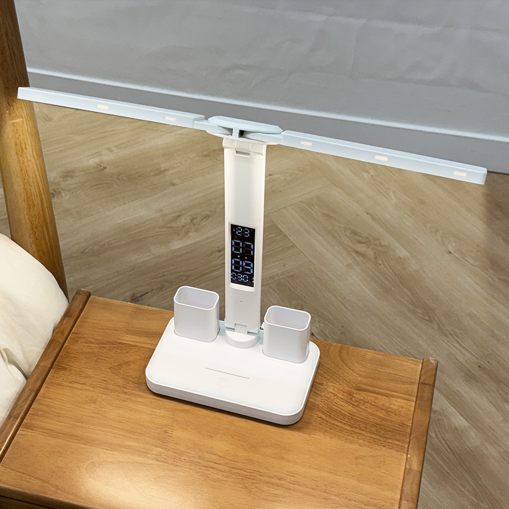 윙플립 올인원 LED 책상스탠드 와이드 학생 탁상 공부 침대 독서등 - 상세 이미지 2