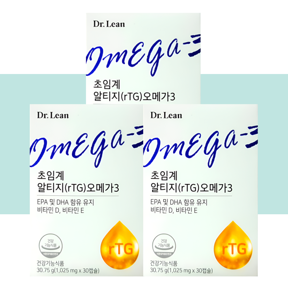 닥터린 초임계 알티지 오메가3 rTG 30캡슐X3박스