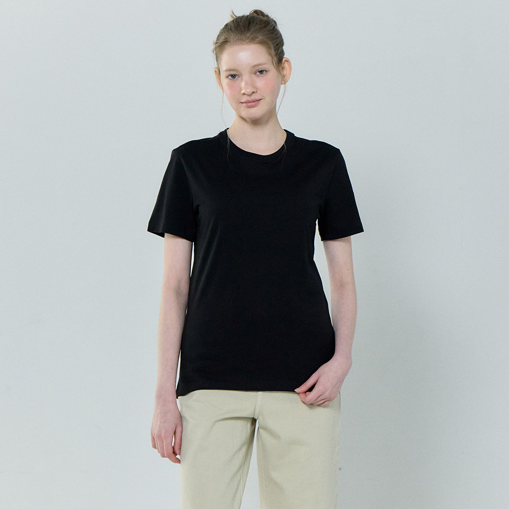 베이직하우스 BCI 면 30수 레귤러핏 라운드 반팔티 3팩 - 상세 이미지 5