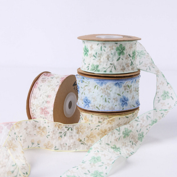 블라썸 베일 리본 폭4cm 리본공예DIY 부자재 포장 리본 이미지 7