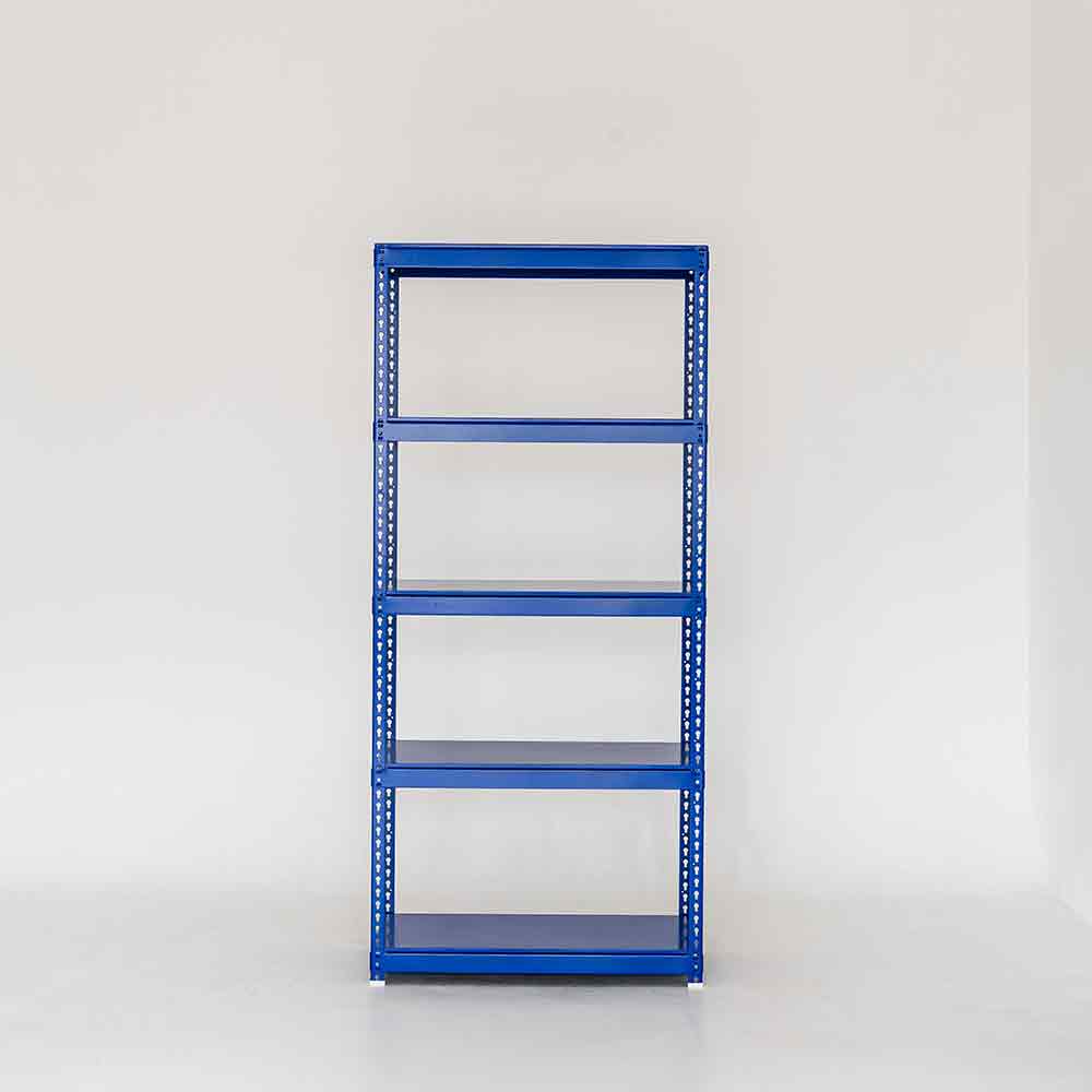 폴던스랙 올스틸 홈 카페 거실 수납 선반 인테리어 선반장 1000x400x1800mm, 5단, 블루 - 상품 이미지