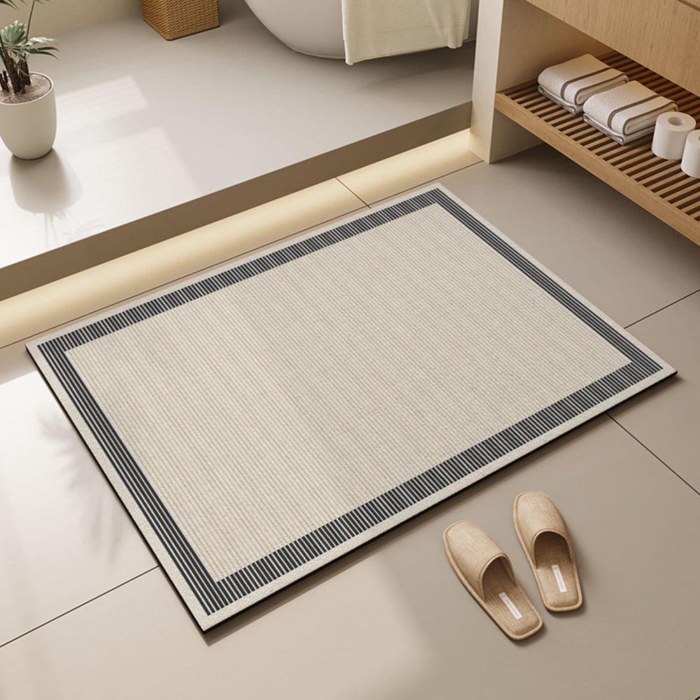 스퀘어 소프트 규조토 주방매트 빨아쓰는 부엌 푹신한 발매트 S