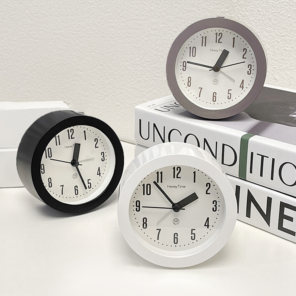 온마이무드 몽뜨 무소음 알람 탁상시계 탁상용 미니 알람시계