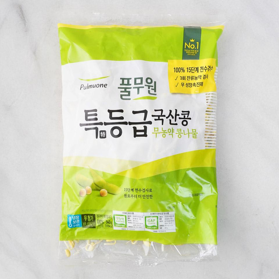 메가마트 풀무원 국산콩 콩나물 340g - 메인 이미지