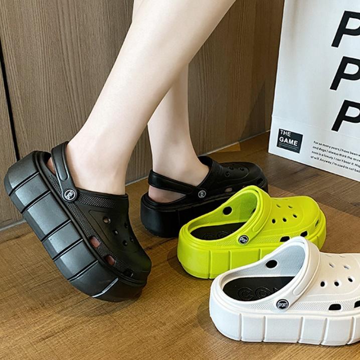 eva 여름 여성통굽슬리퍼 어글리슬리퍼 높은 키높이슬리퍼