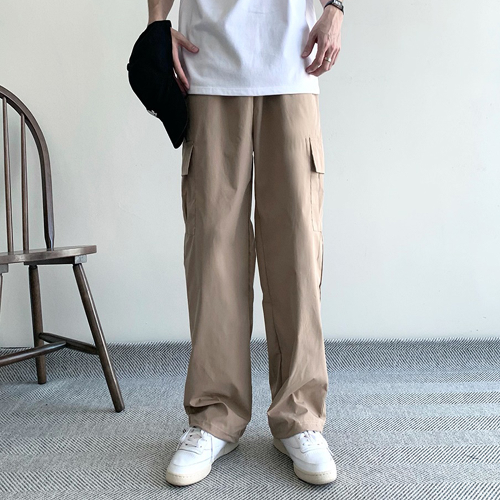 나일론카고팬츠 파라슈트팬츠 남자와이드팬츠 - 메인 이미지