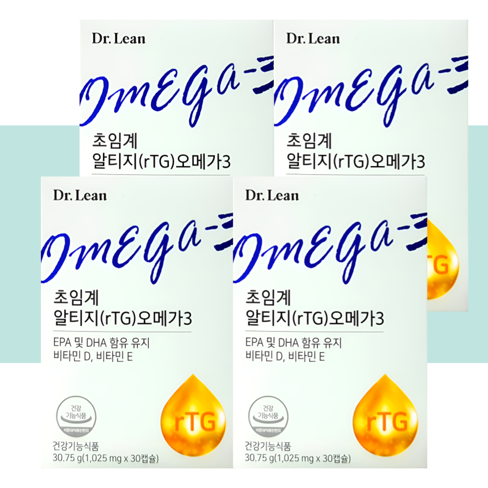 닥터린 초임계 알티지 오메가3 rTG 30캡슐X4박스