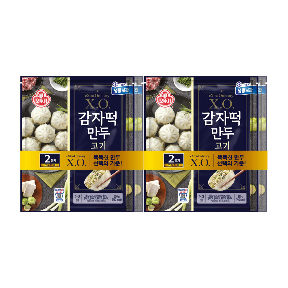 오뚜기 X.O. 감자떡만두 고기 320g 4개