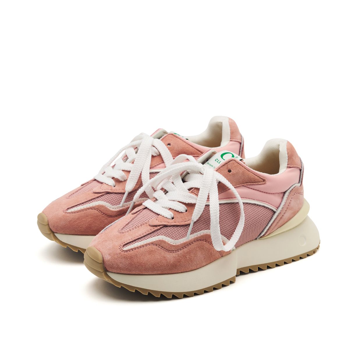 굽높은 여성키높이운동화 발편한슈즈 스탠딩스니커즈 코 윅 CL0201IP 굽높이 5.5cm - 상세 이미지 5