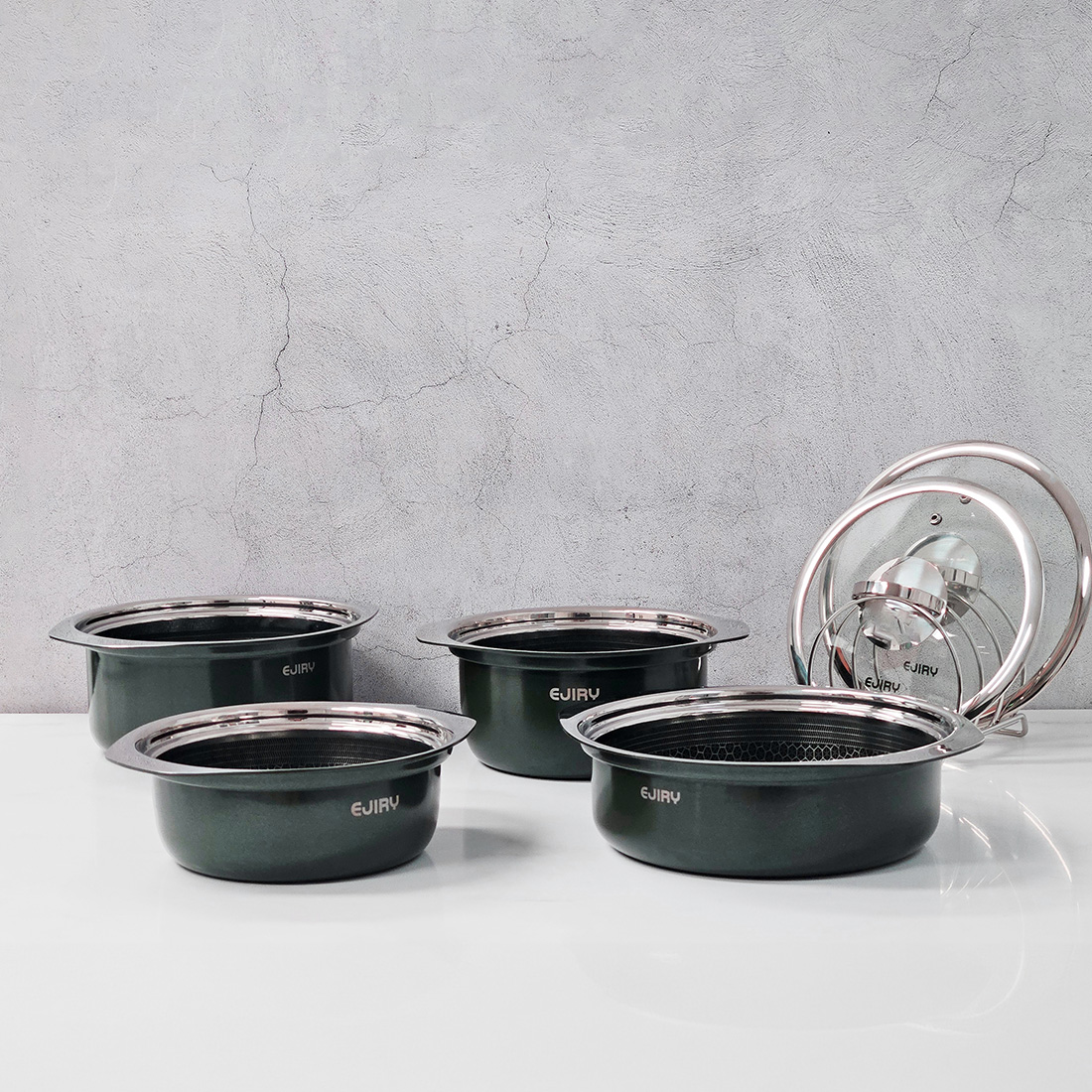 에지리 스텐큐브 통3중 인덕션 그리들팬 32cm 캠핑용 이미지 7