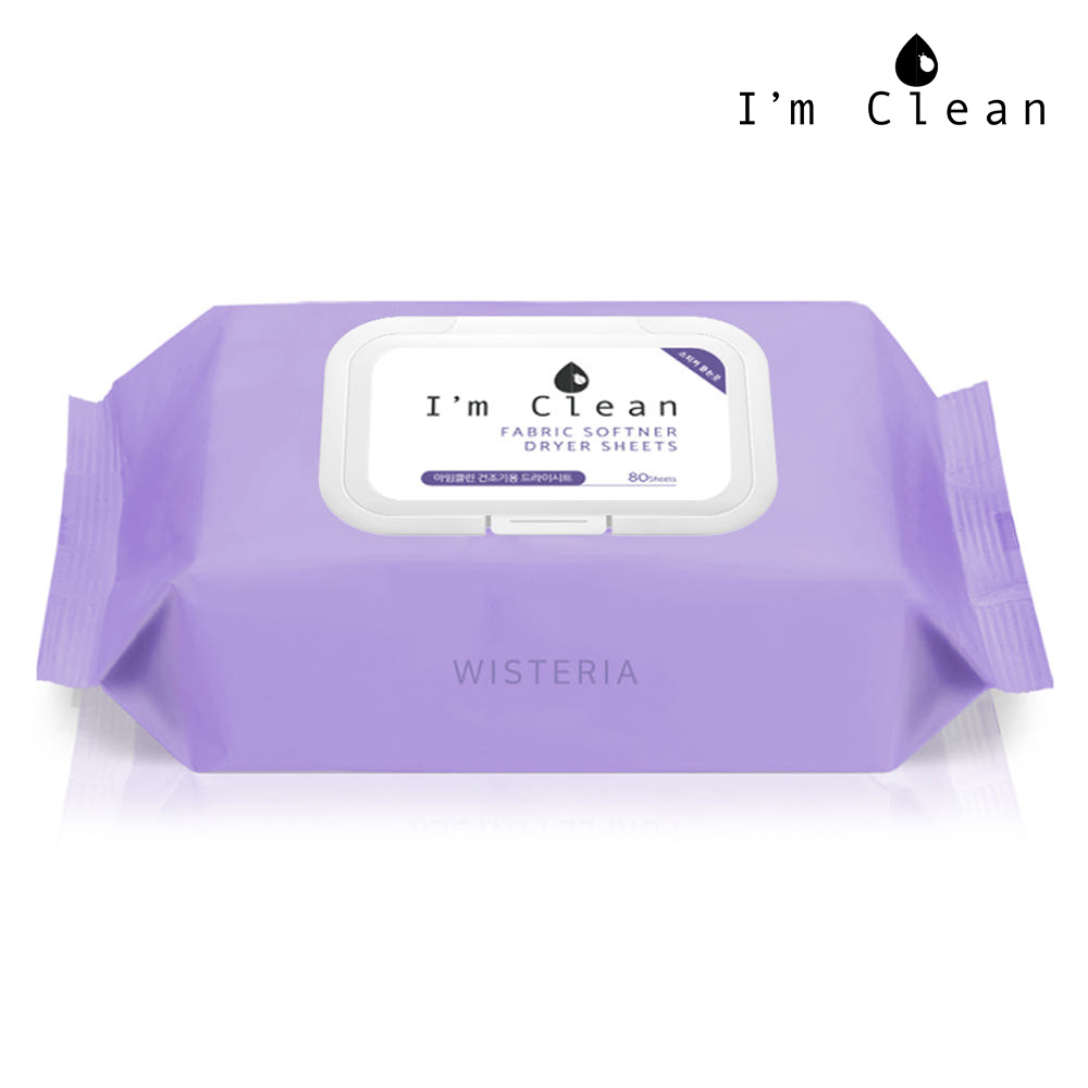 건조기 시트 건조 섬유유연제 위스테리아향 80매 1개